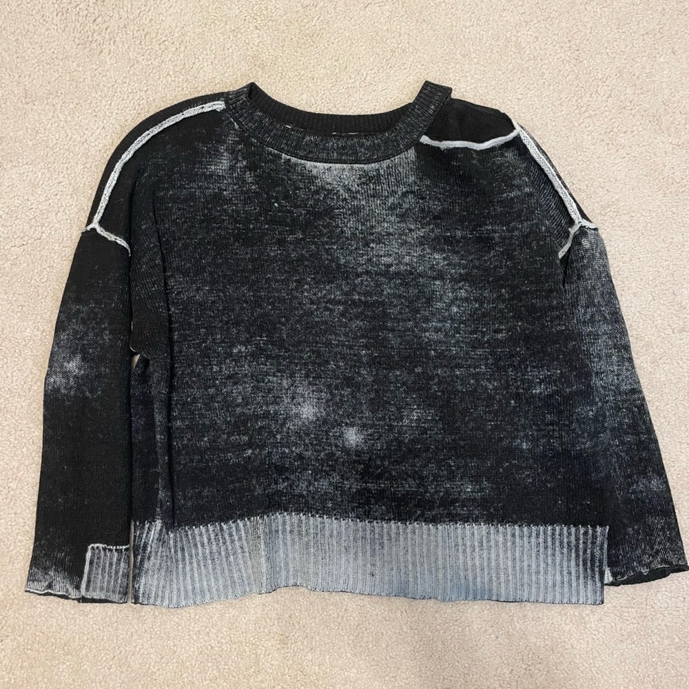 Urban Outfitters black sweater with shoulder cut out